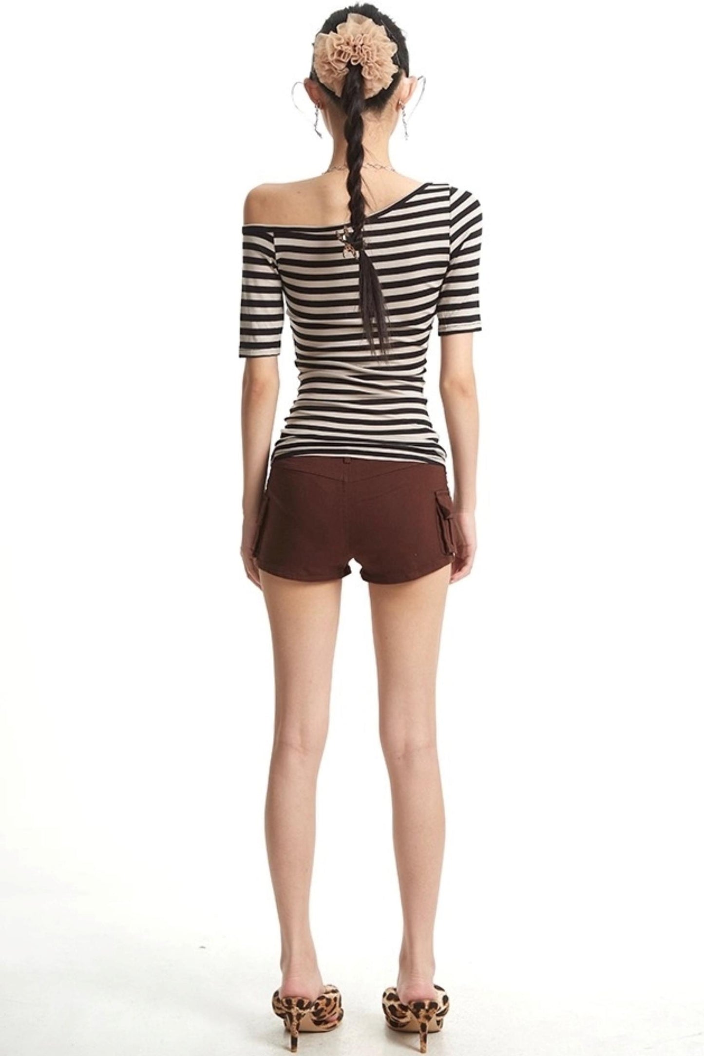 Cargo Pocket Denim Shorts