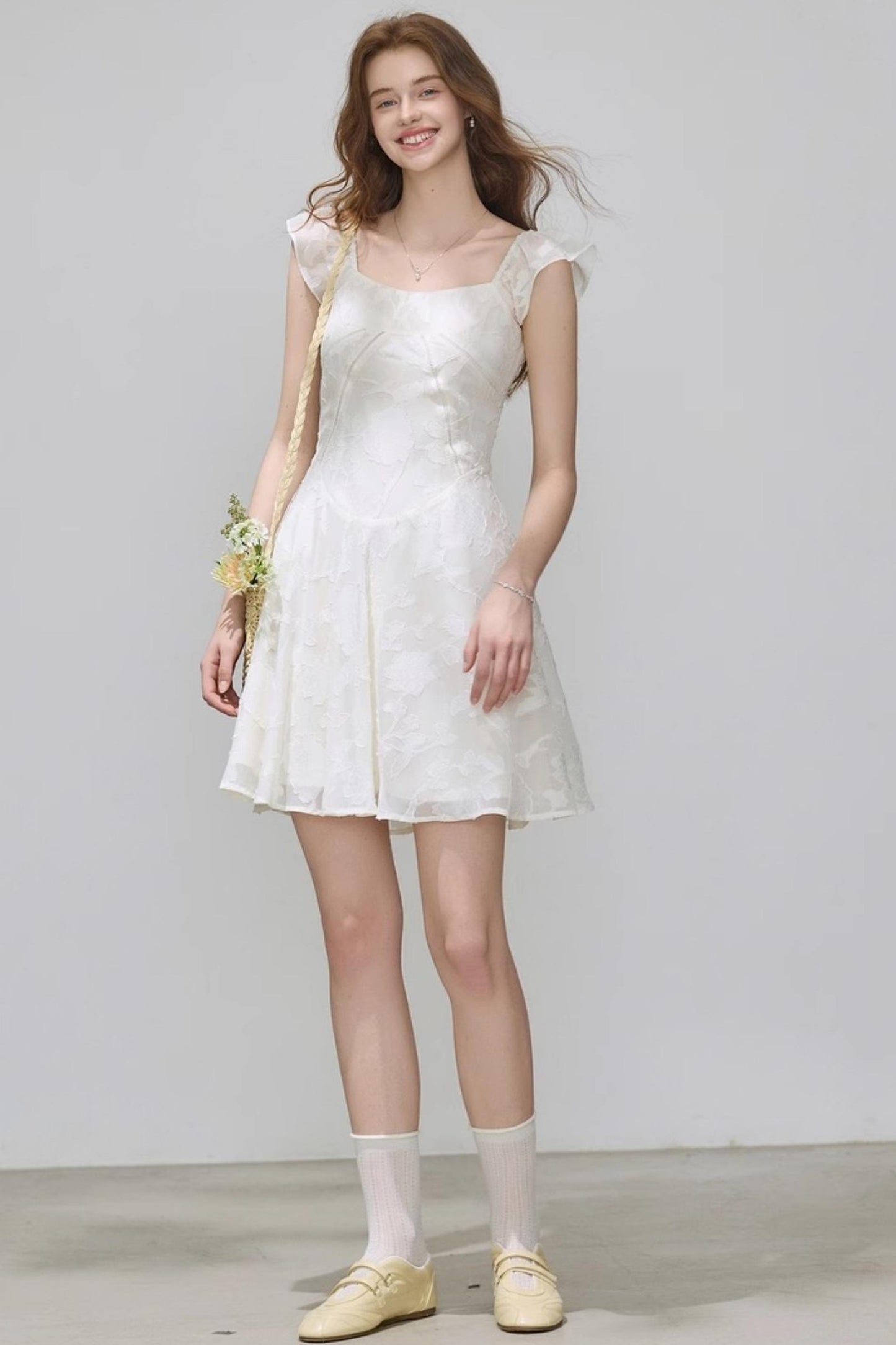 Summer Jacquard Slim Dress