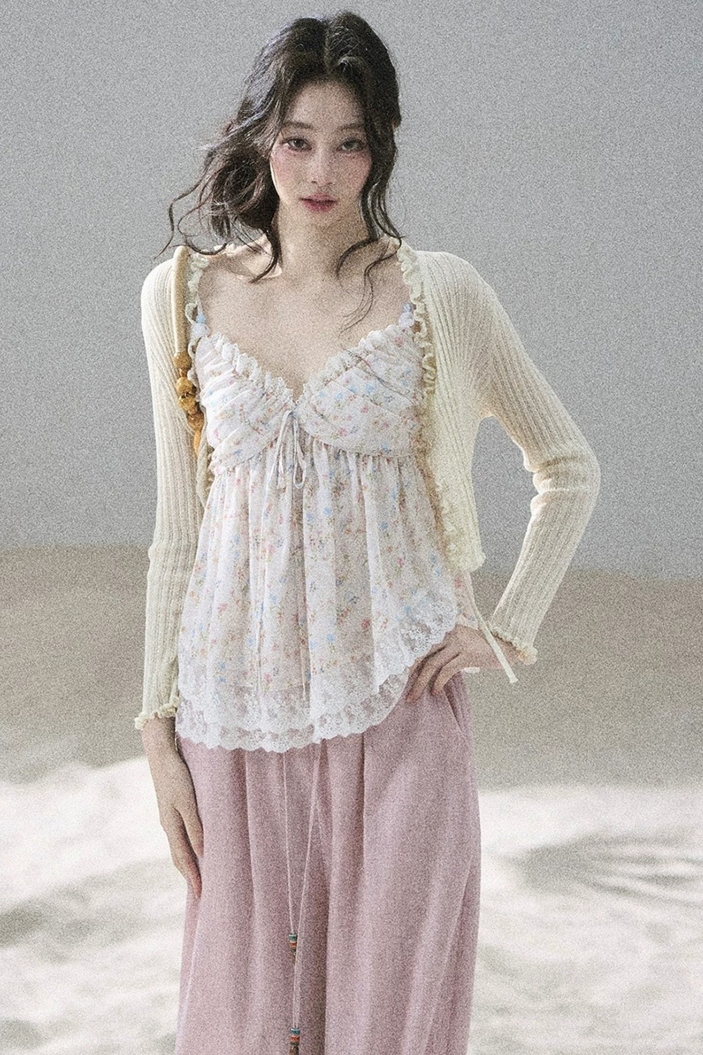 Summer Floral Lace Top
