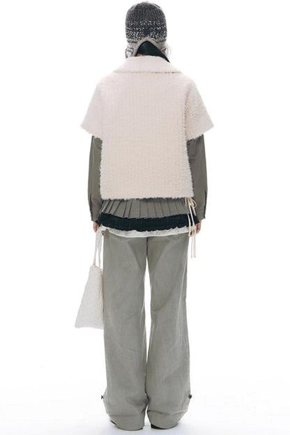 Lamb Wool Two-Piece Sweater Set-Up