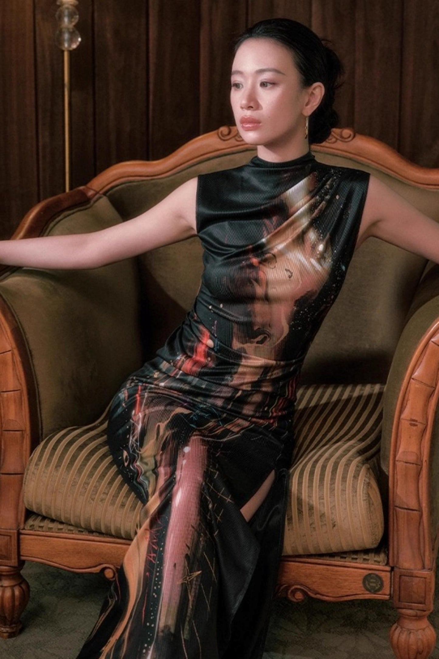 Night City Cheongsam Dress