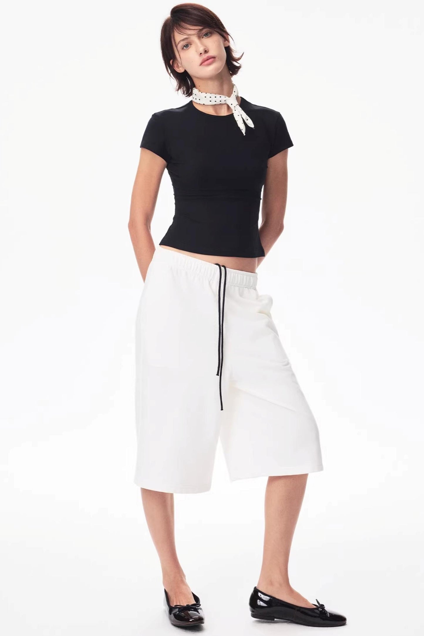 Two-Color Drawstring Sweatpants