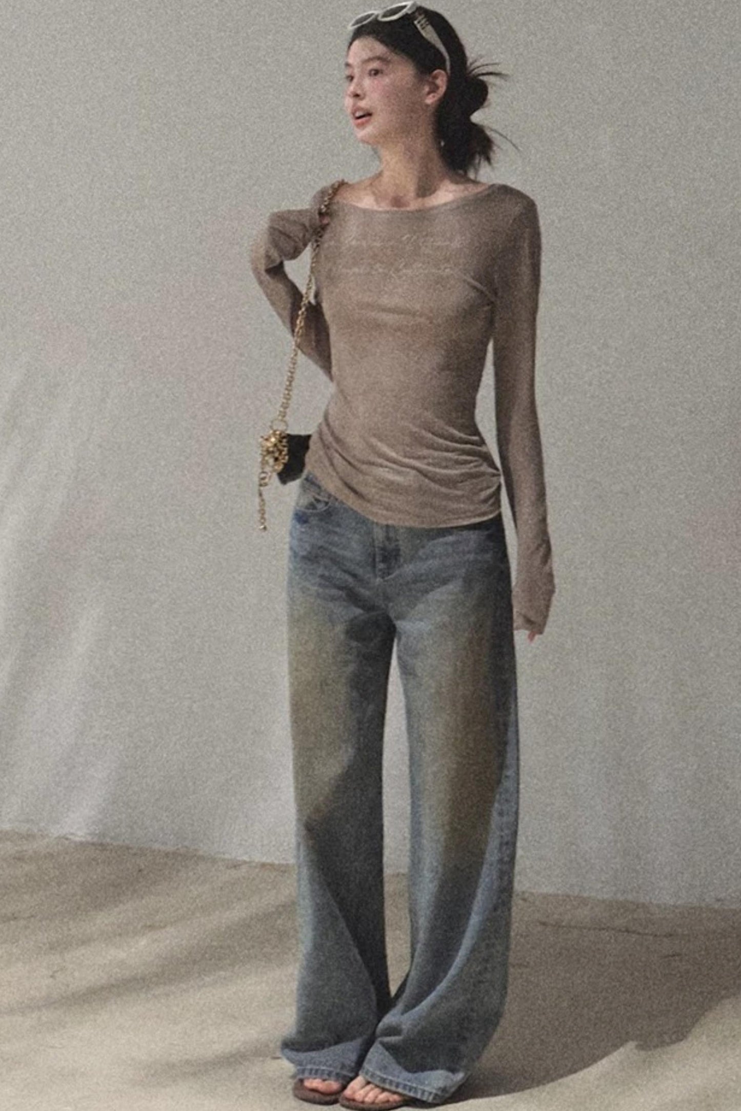 Vintage Hand-Painted Jeans Set
