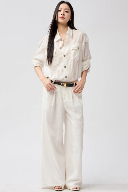 Elegant Line White Shirt