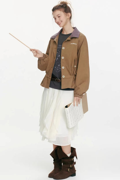 Night Dew Rose Chiffon Skirt