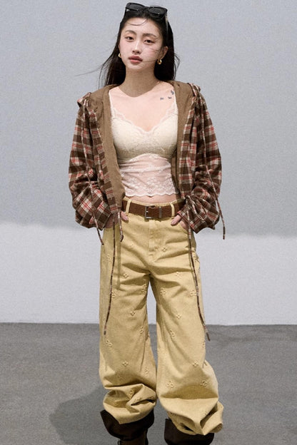 Texture Check Wool Jacket