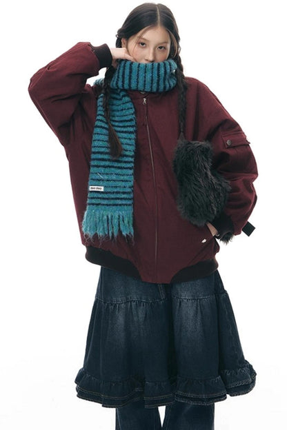 Vintage Red Cotton Jacket