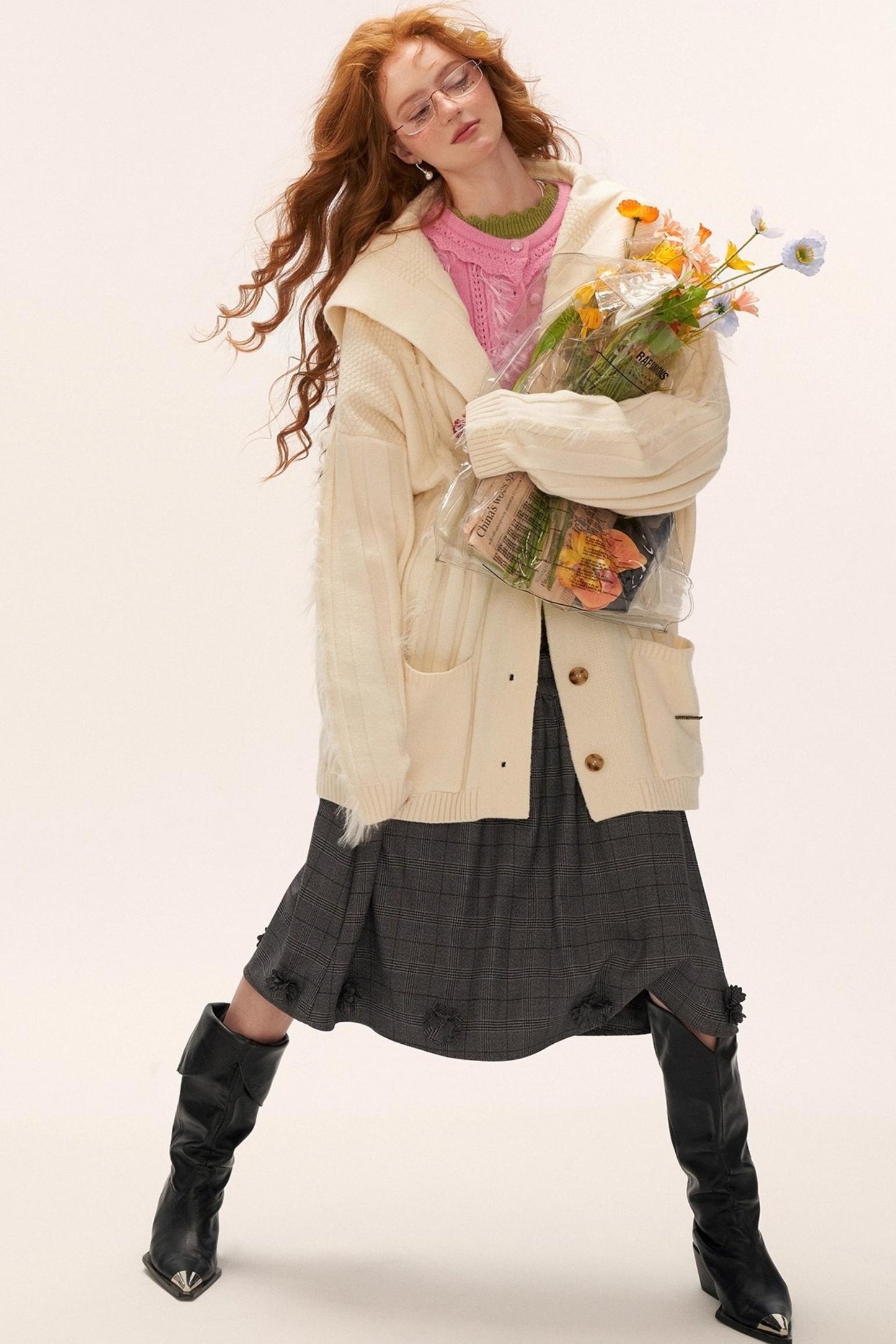 Gentle Knitted Cardigan Set-Up