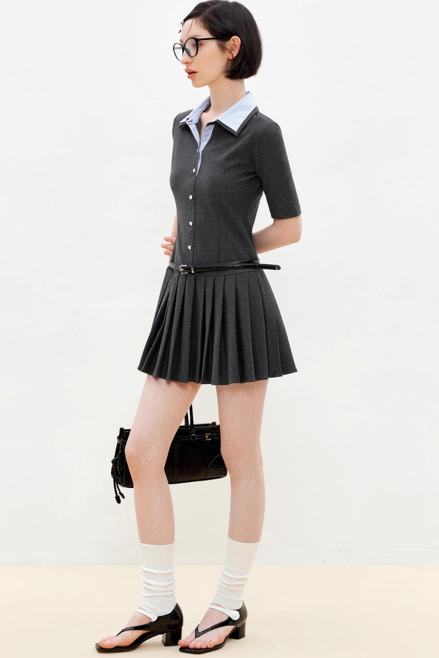 Summer Colorblock Polo Dress