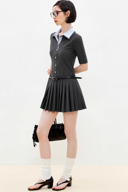 Summer Colorblock Polo Dress