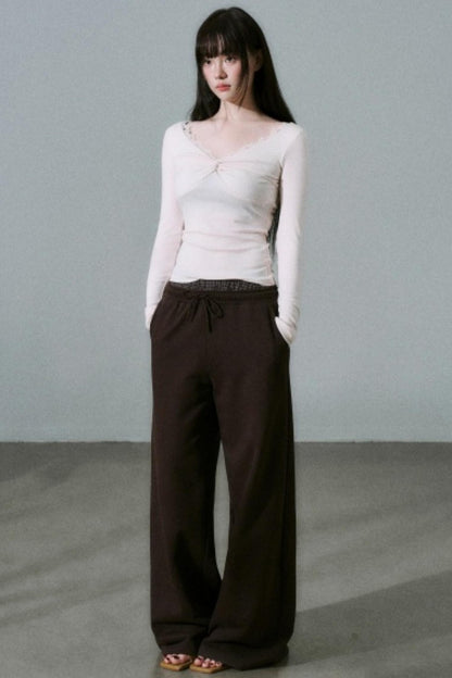 Twisted Lace Wool Top