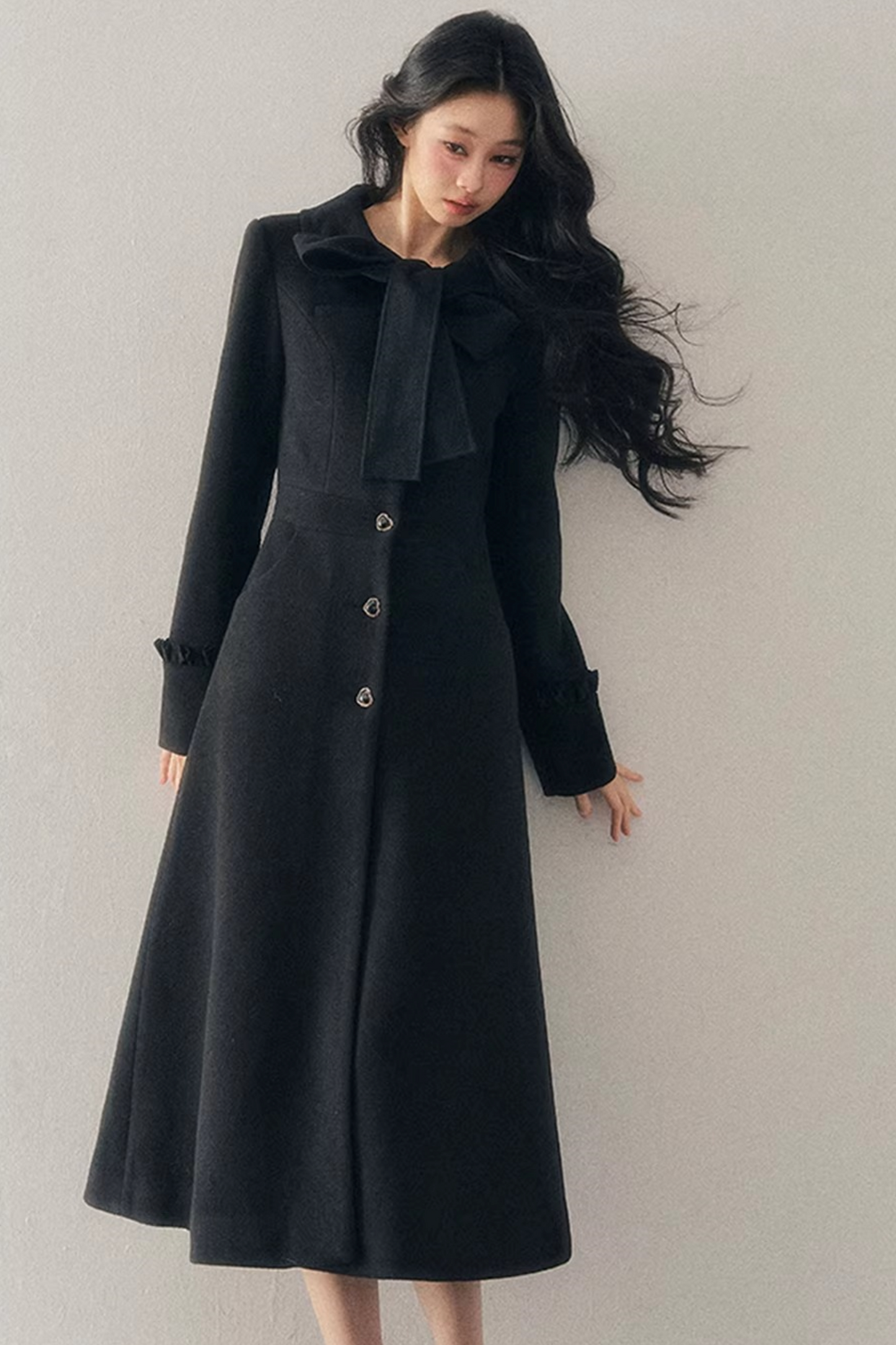 Hepburn Quilted Woolen Coat