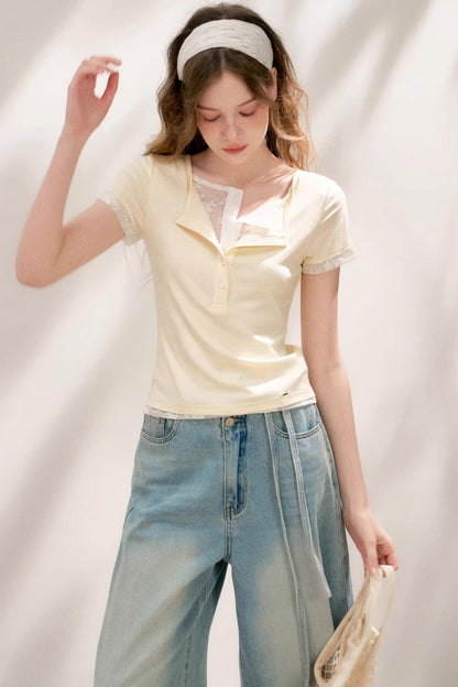 Green-Yellow Layered Tee