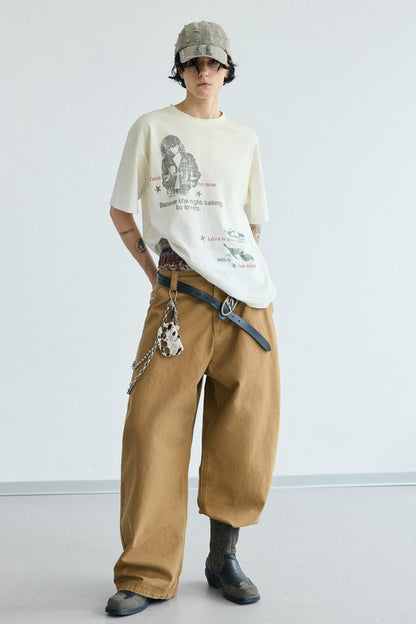 Vintage Gradient White Tee