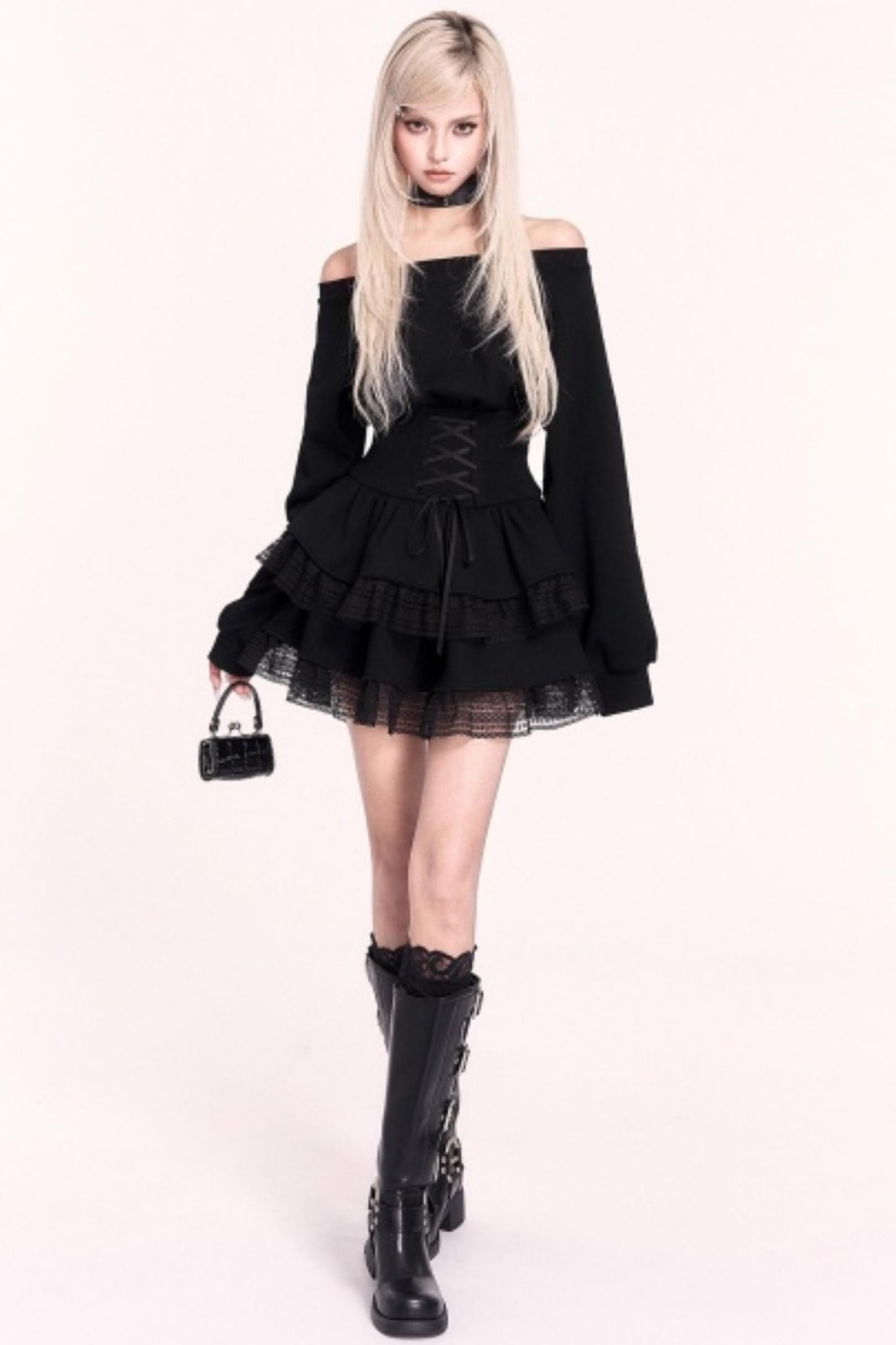 Hot Japanese Sweetheart Lace Skirt