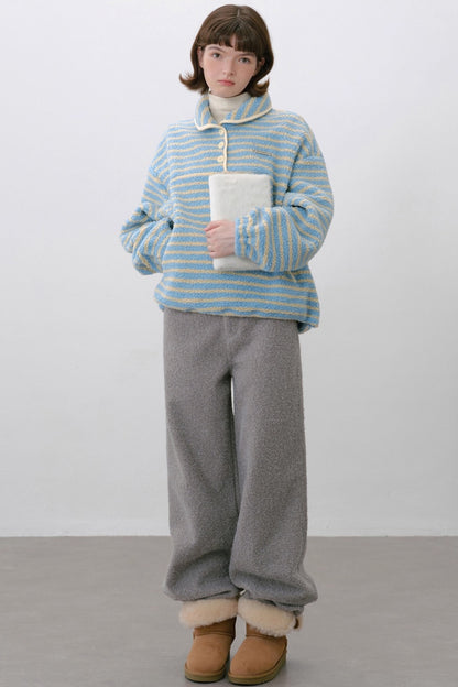 Sea Salt Striped Wool Sweater