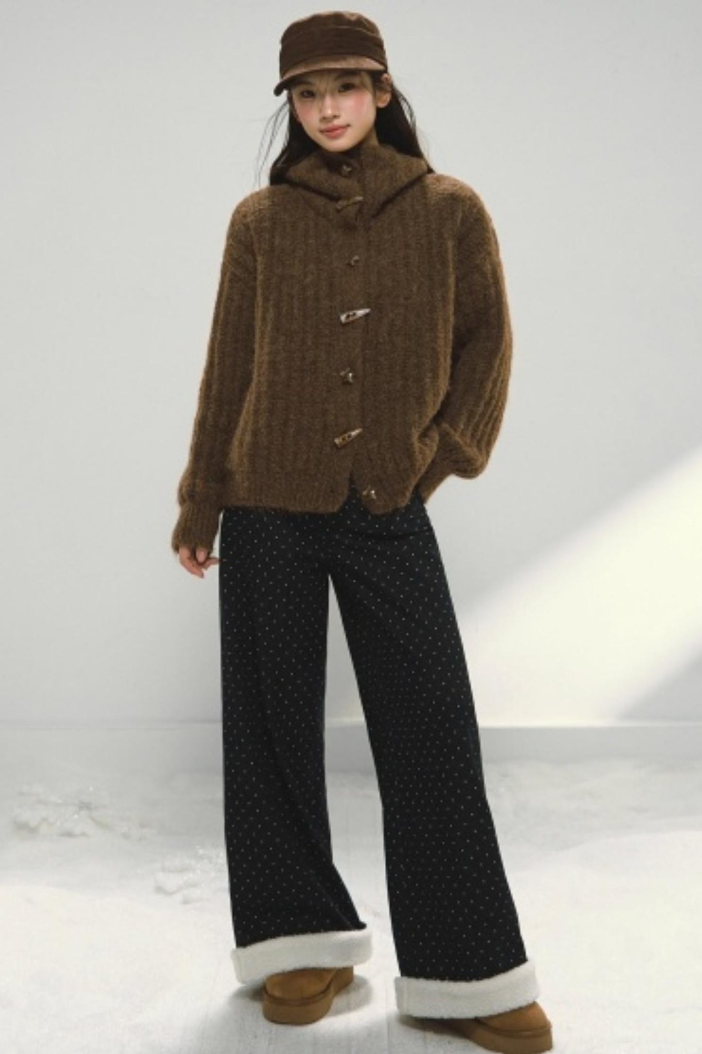 Oatmeal Toggle Knit Cardigan