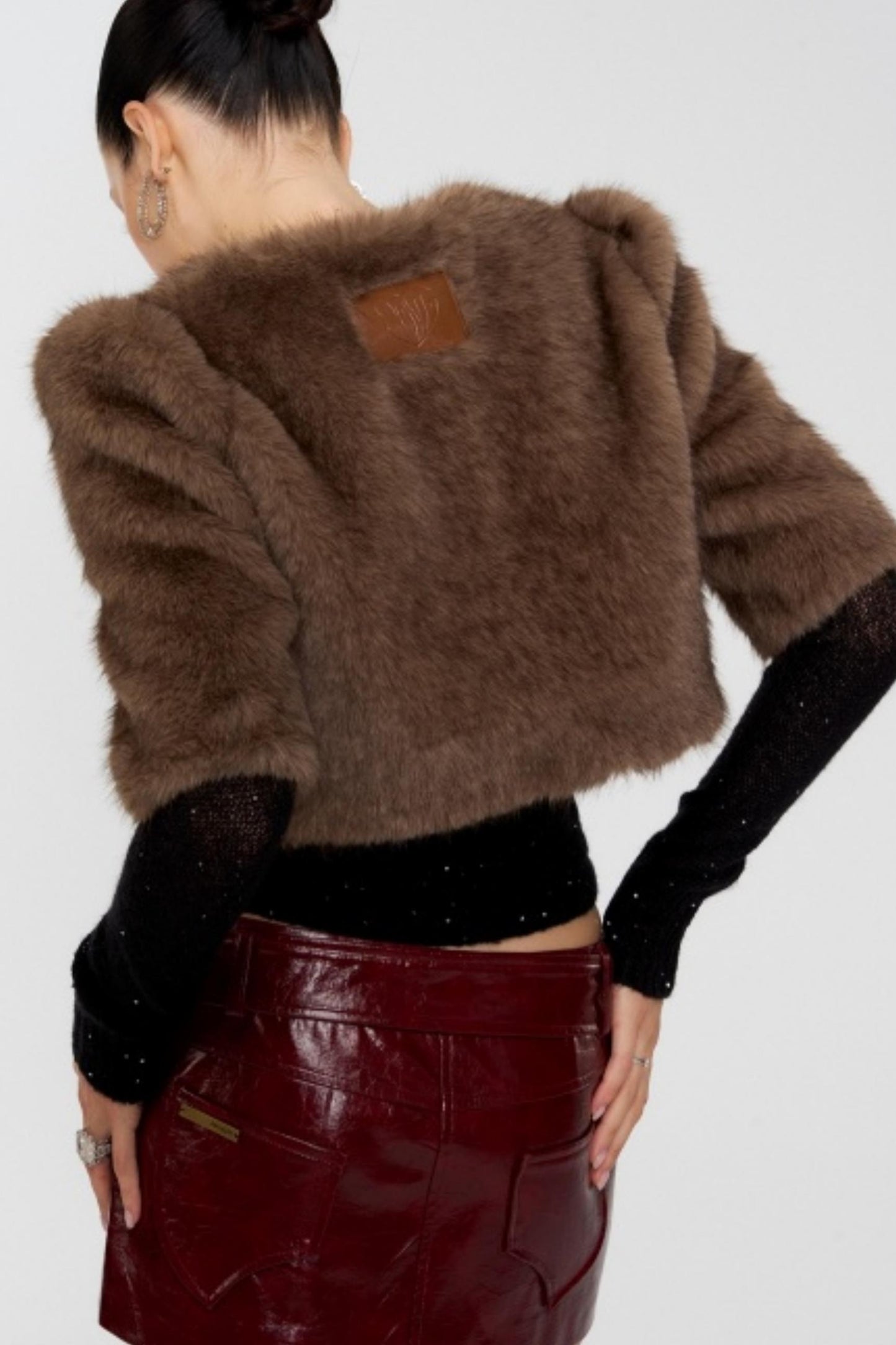 Temperament Shoulder Autumn Fur Jacket