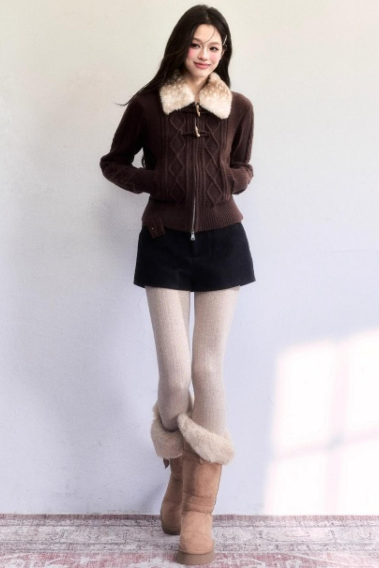Little Deer Vintage Knit Sweater