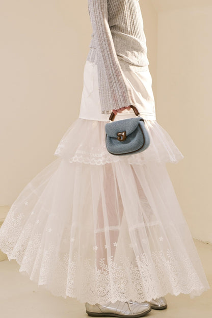 Chic Lace Half Skirt