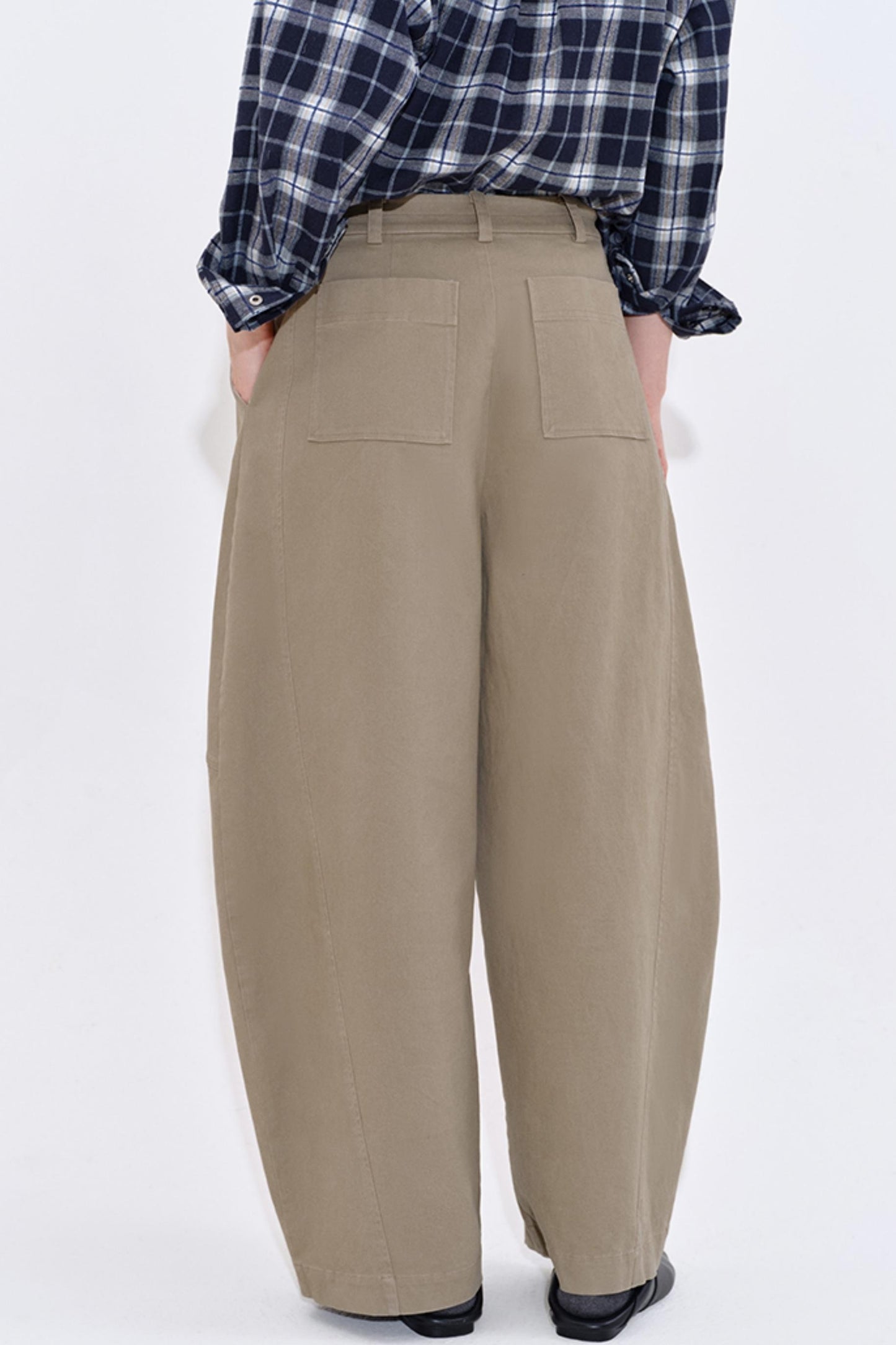 High-End Texture Cotton Pants