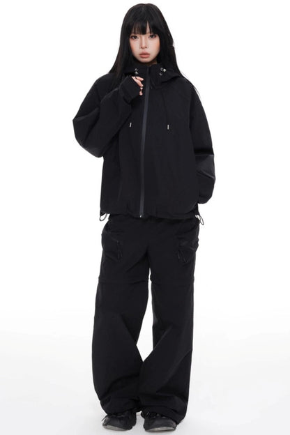 Windproof Waterproof Storm Jacket Pants Set-Up