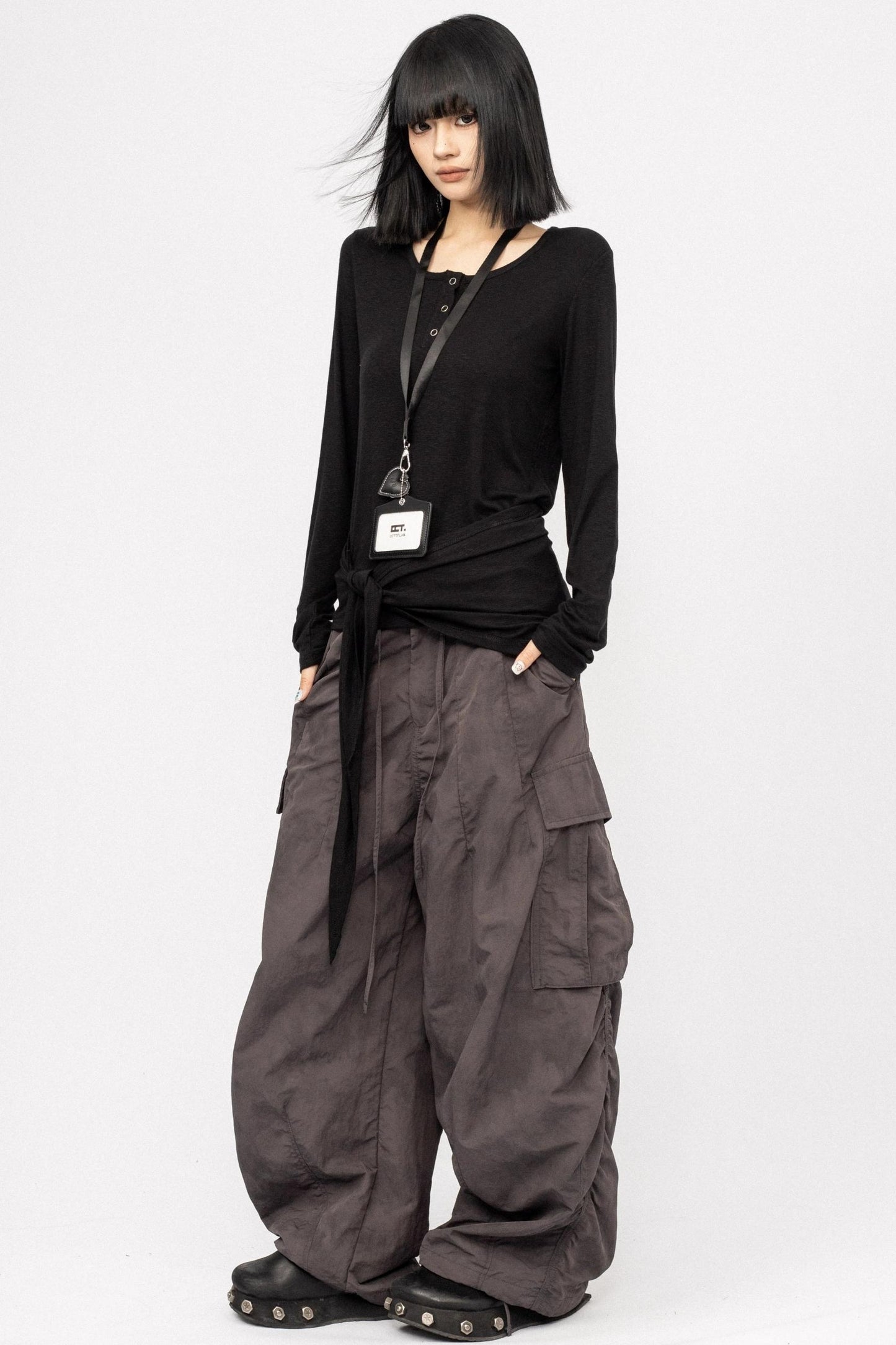 Black Slim Long Sleeve T-Shirt