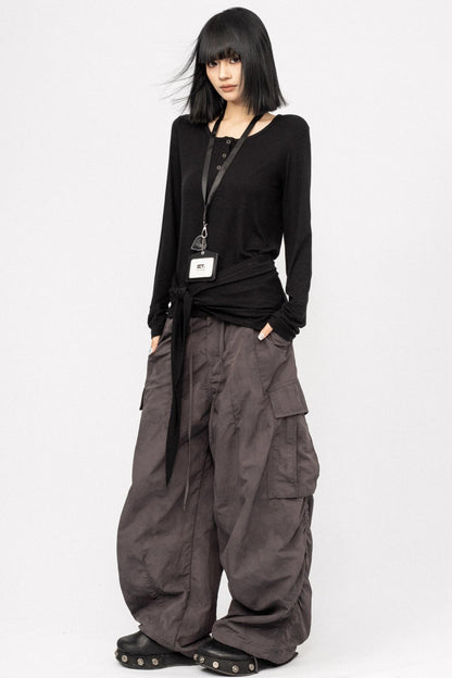 Black Slim Long Sleeve T-Shirt