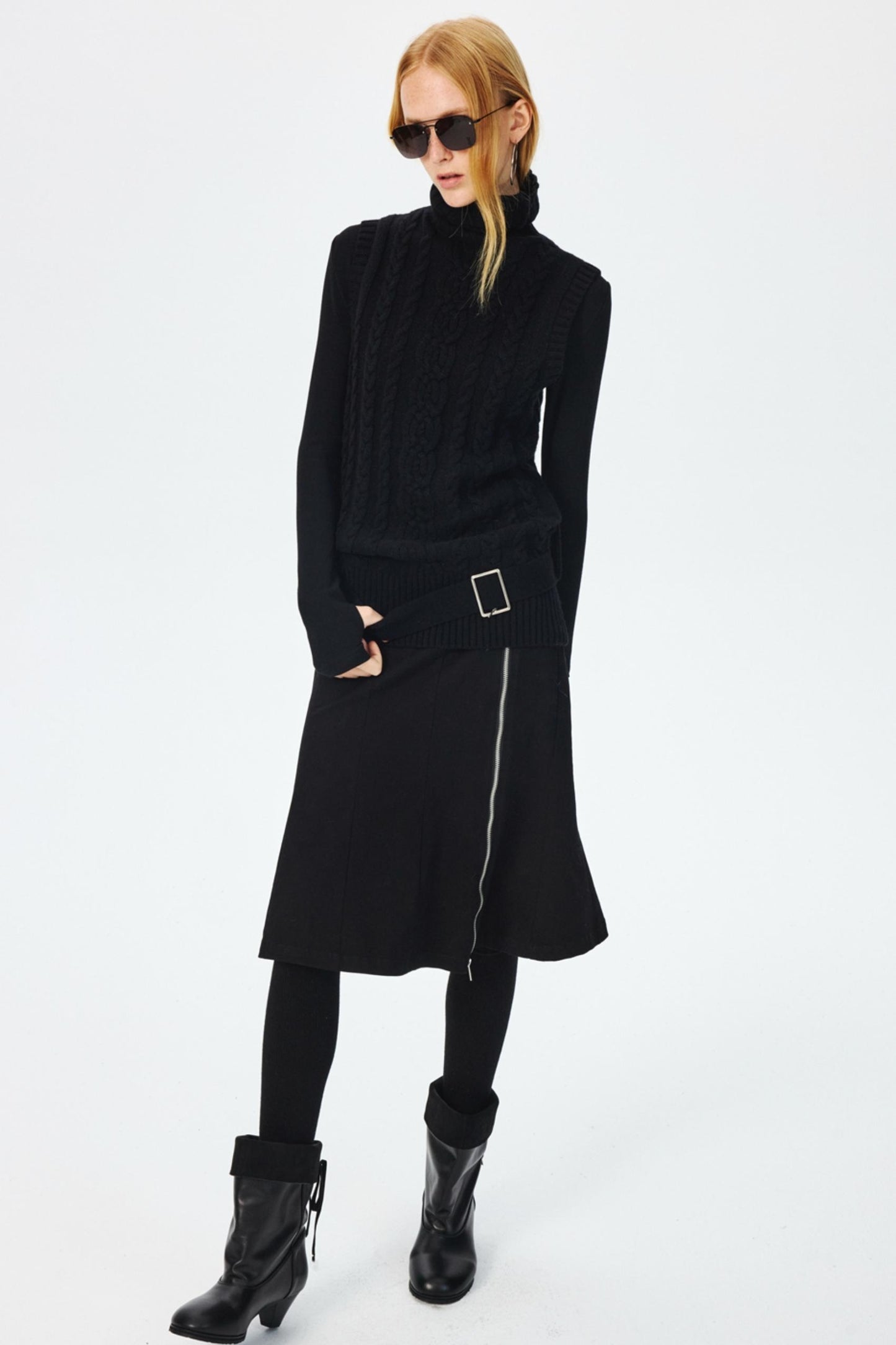 Luxury Merino Wool Turtleneck Top