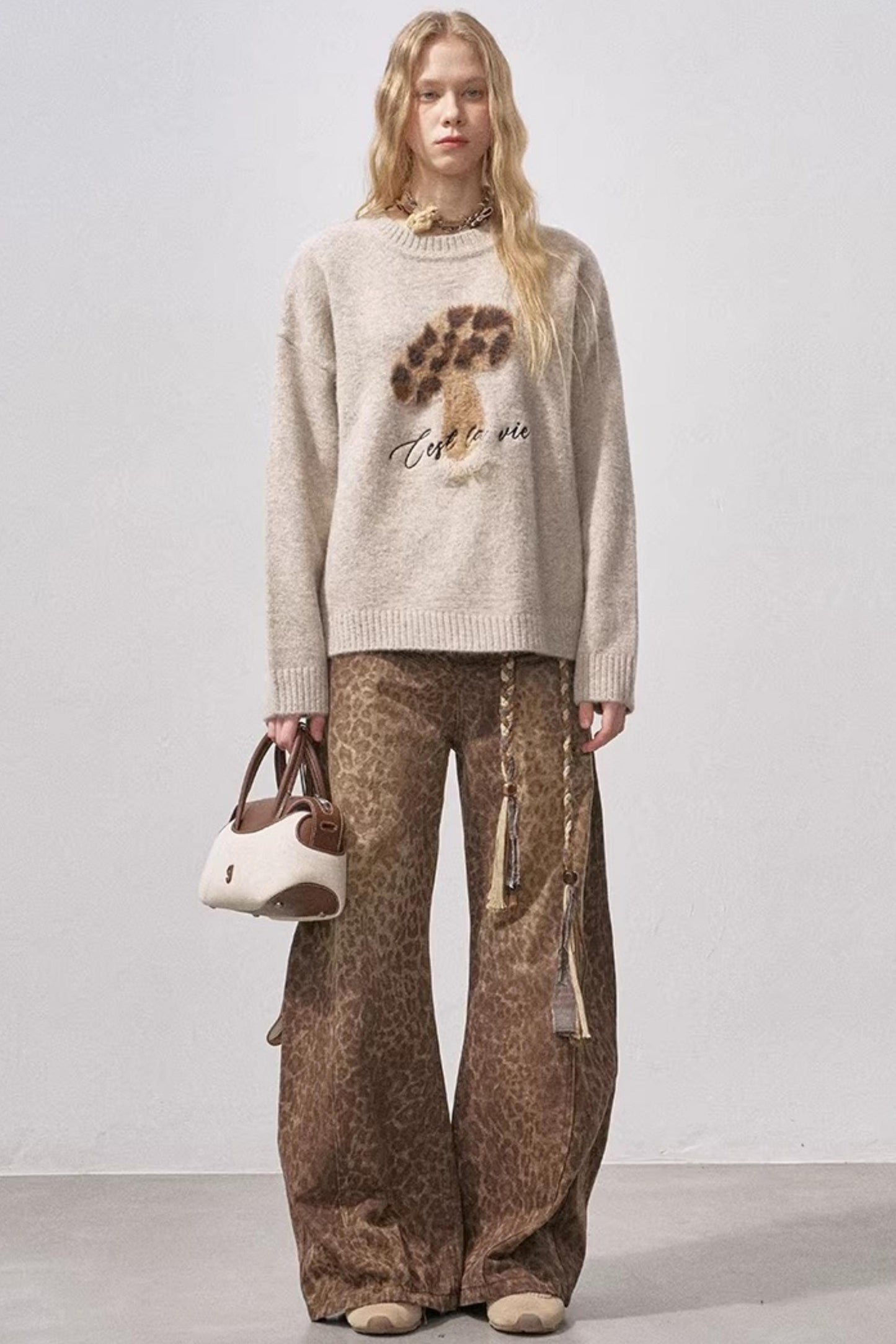 Mushroom Knit Sweater