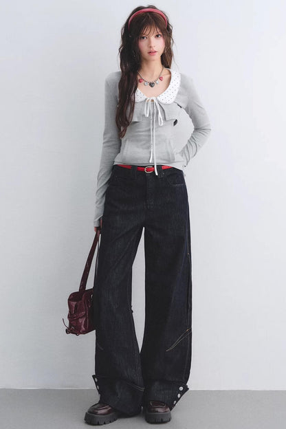 Lyocell Red Belted Pants