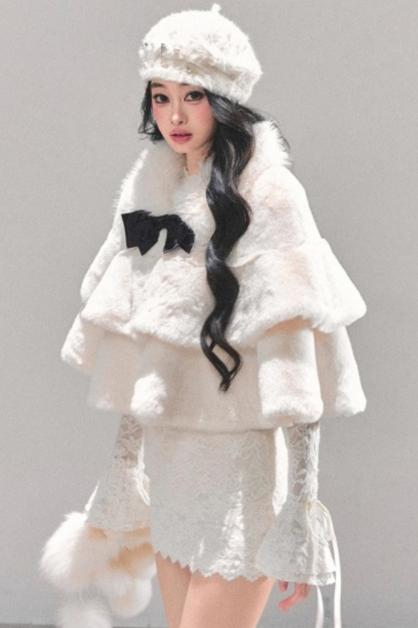 French Winter Cape Coat