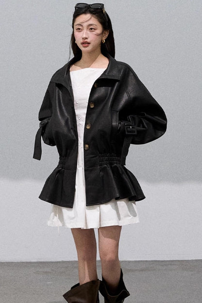 Three-Dimensional White Slip Dress