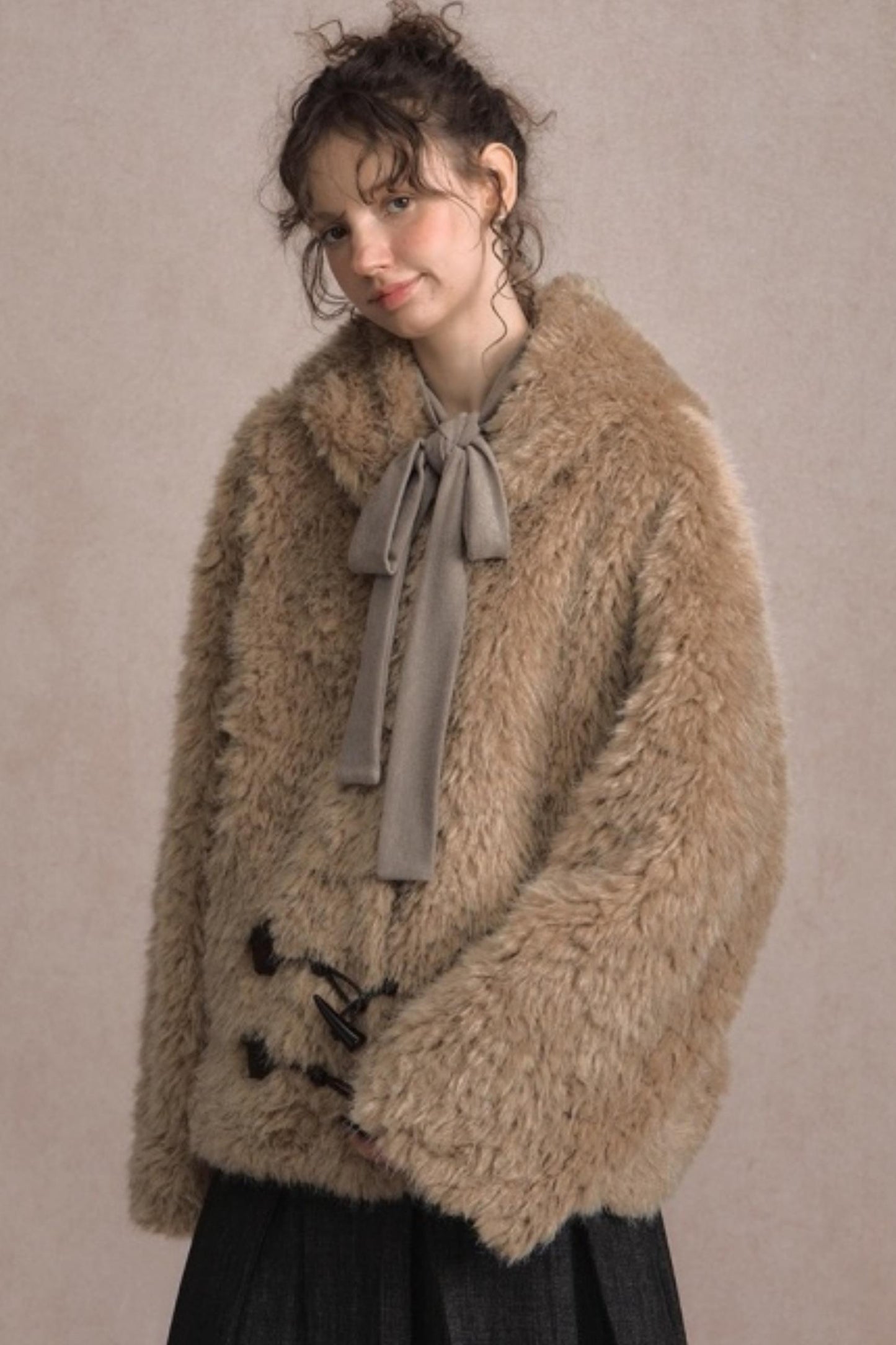 Winter Fluffy Lambswool Hooded Jacket