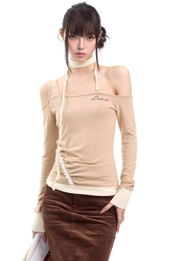 Irregular Asymmetrical Halter Top