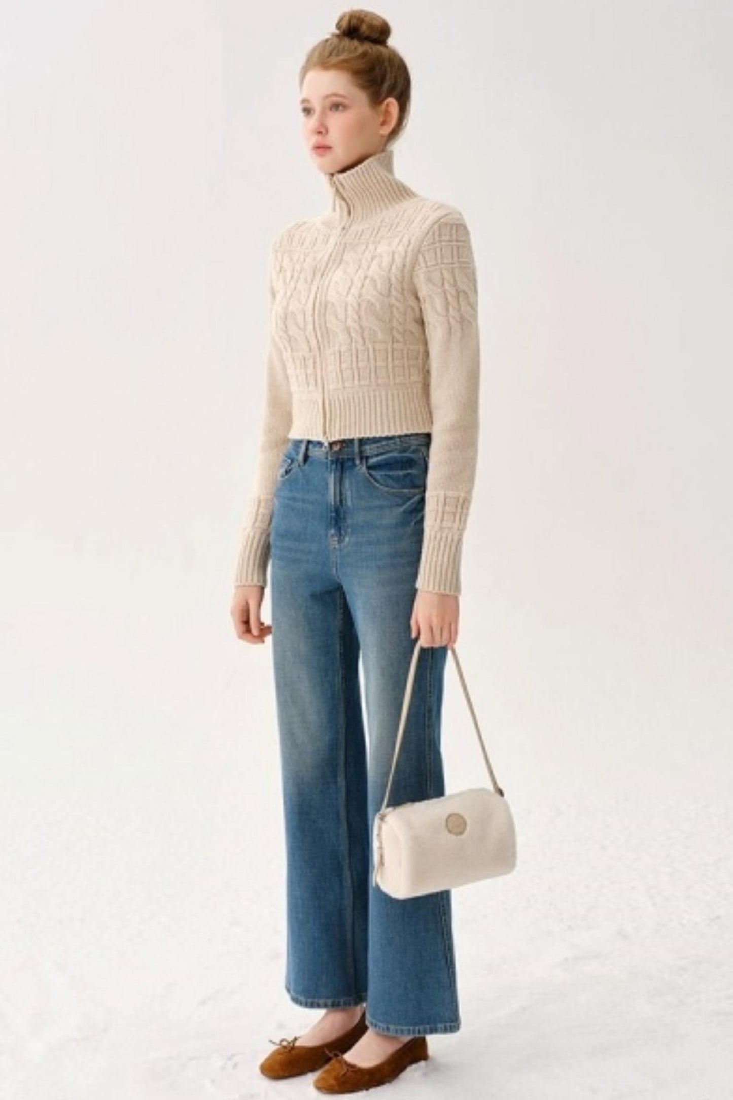 Plush Patchwork Leather Bag