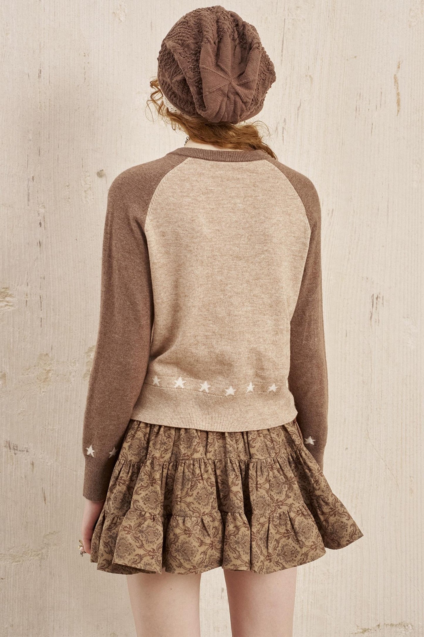 Apple Wool Blend Slim Fit Knitted Cardigan