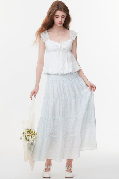 Skeleton V-Neck Ensemble Pants Set-Up