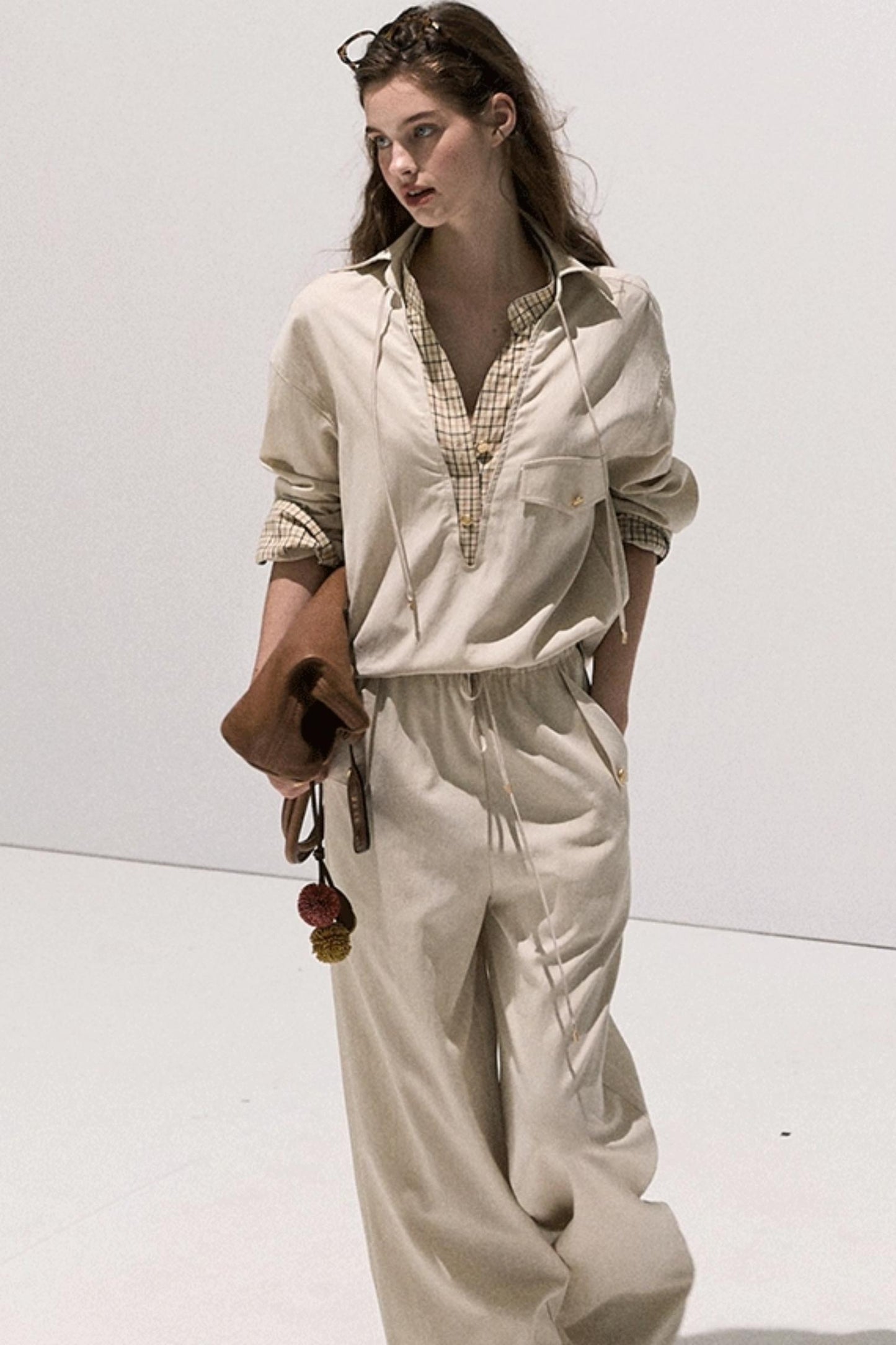 High Sense Cotton Shirt With Pants Set-Up