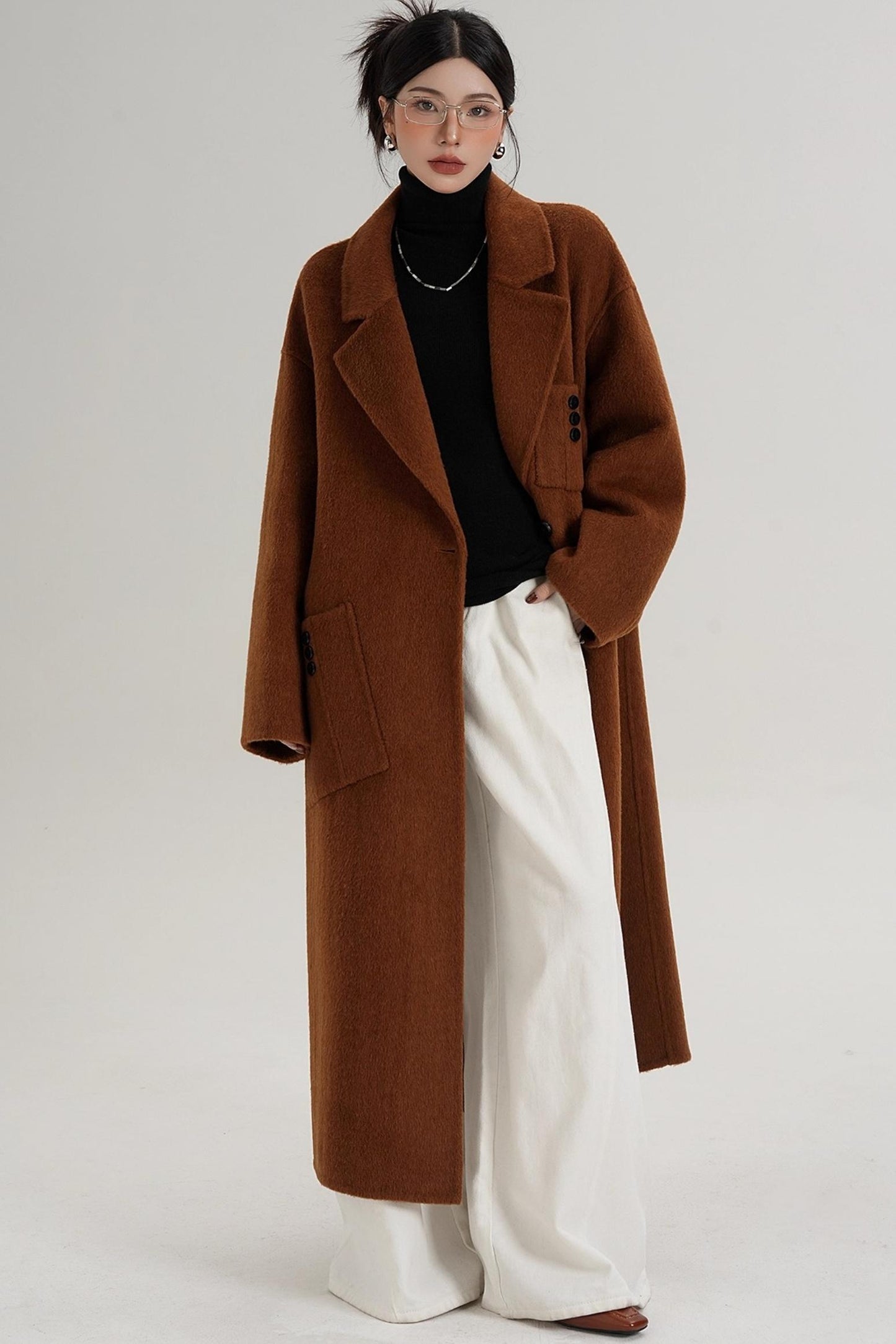 Pocket Design Wool Coat