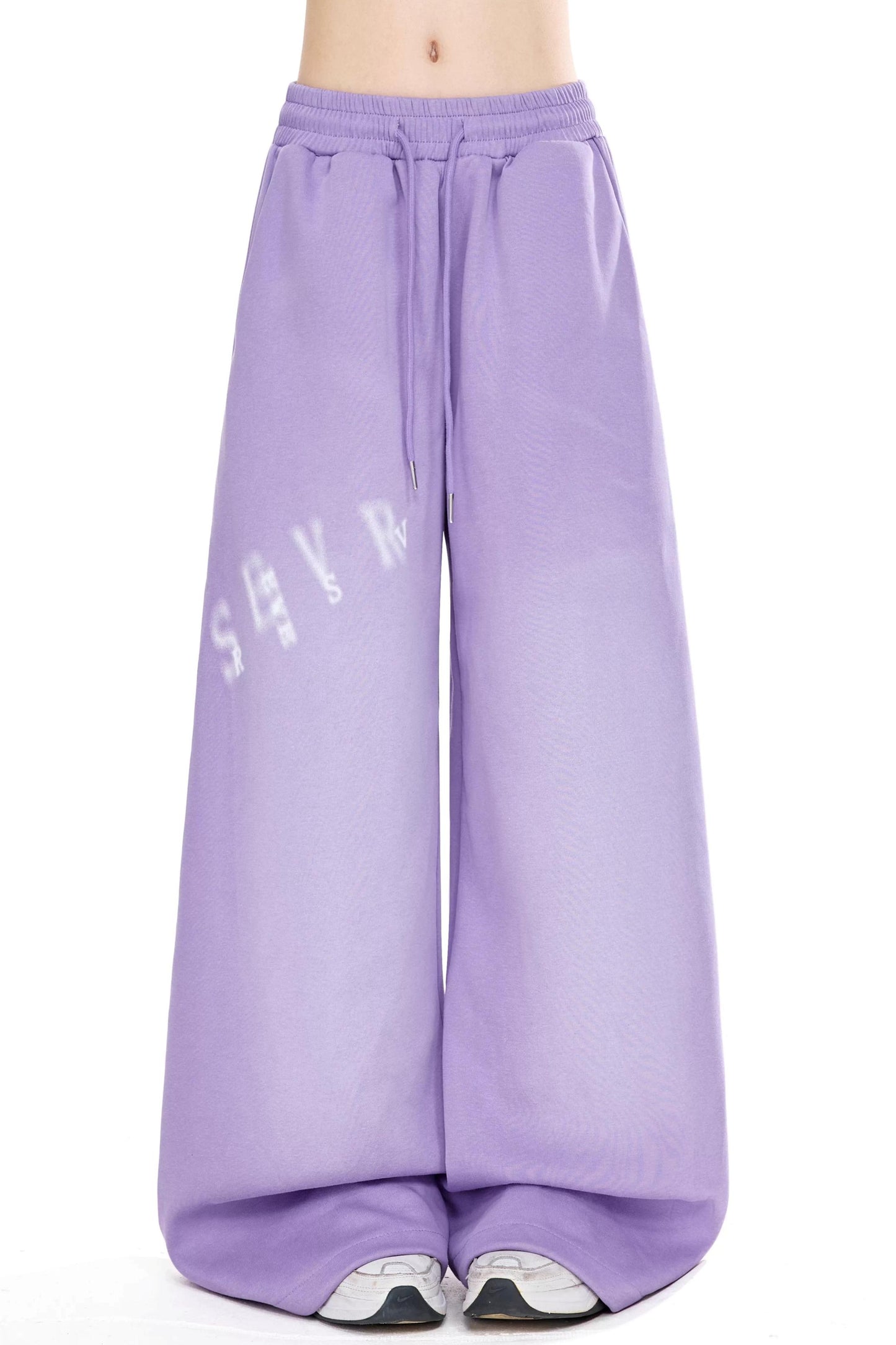 Retro Letter Print Dance Pants