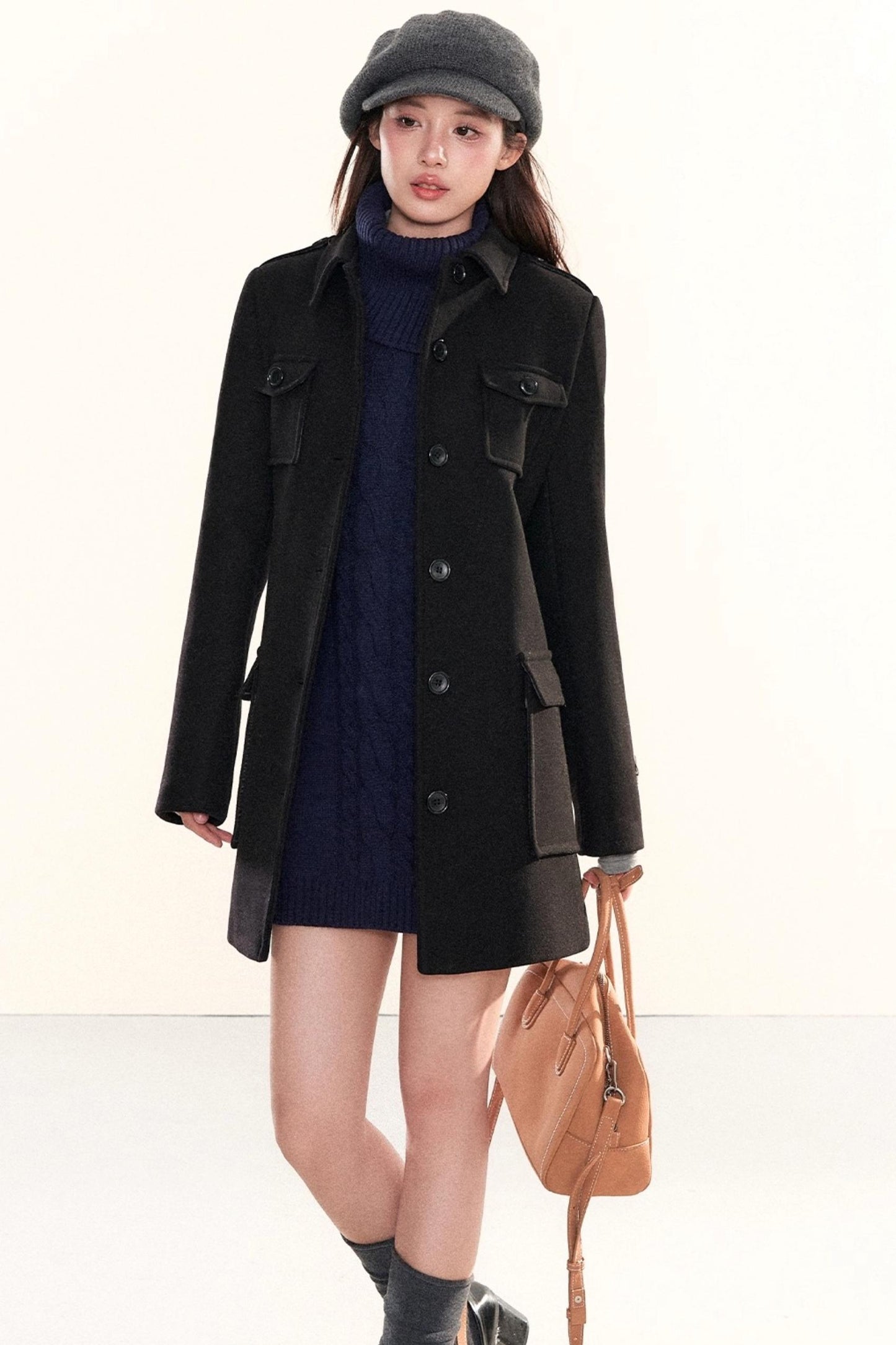 Cable Knit A-Line Dress