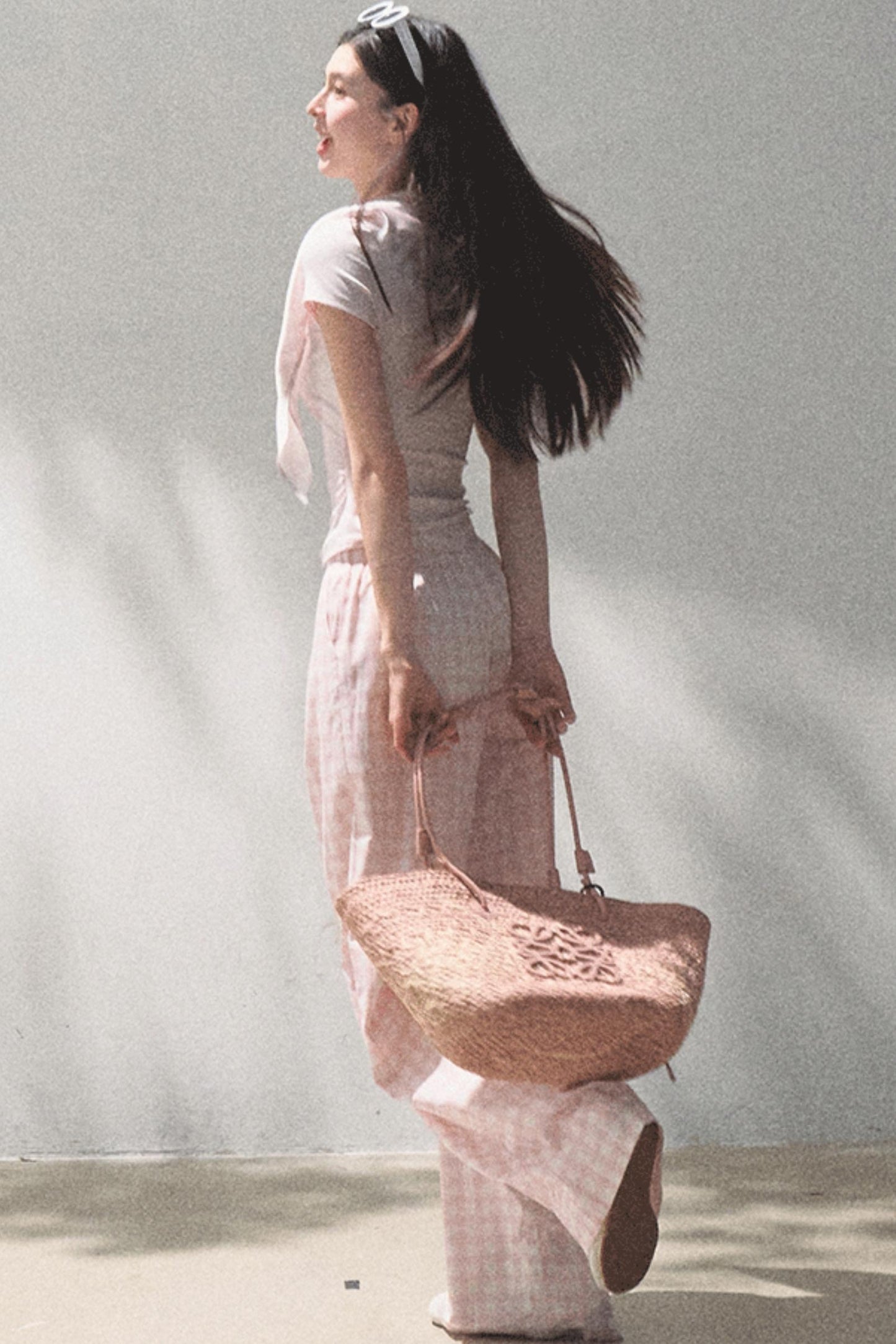 Wide-Leg Tencel Hemp Pants Set-Up