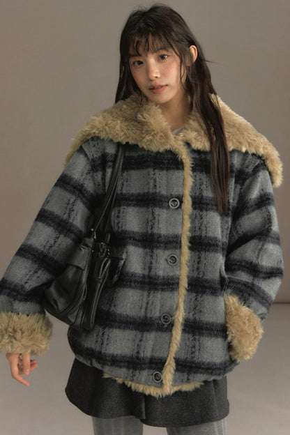 Sea Painter Navy Plaid Jacket