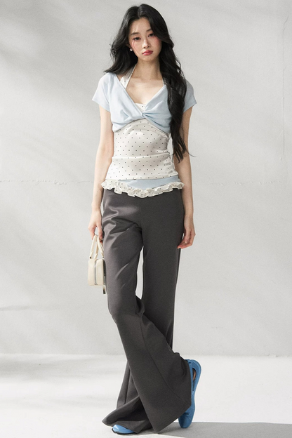 Pantalones de yoga acampanados de cintura alta
