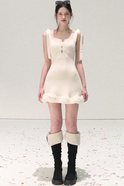 Snowfall Lace Knitted Dress