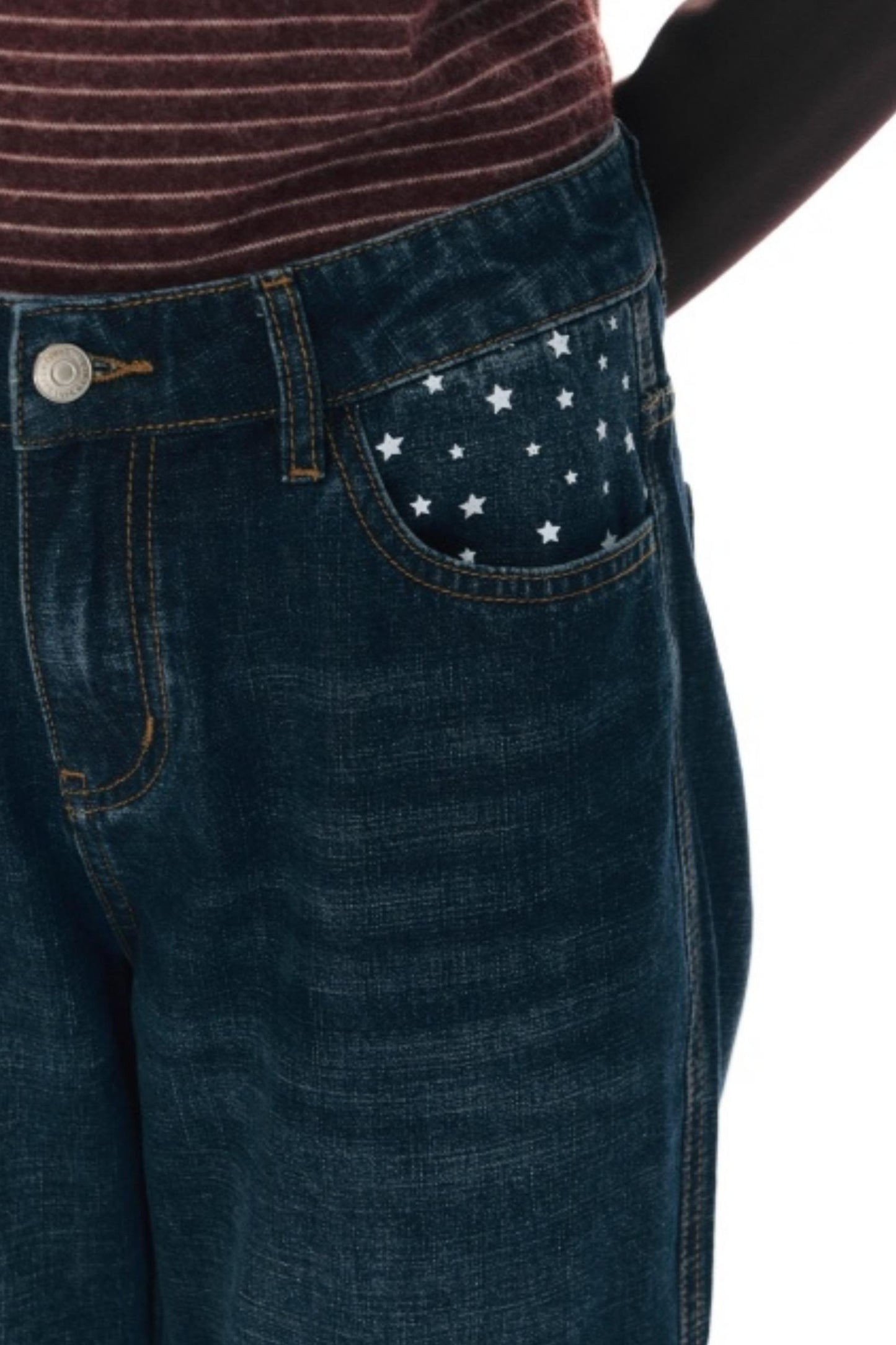 Star Print Flared Pants