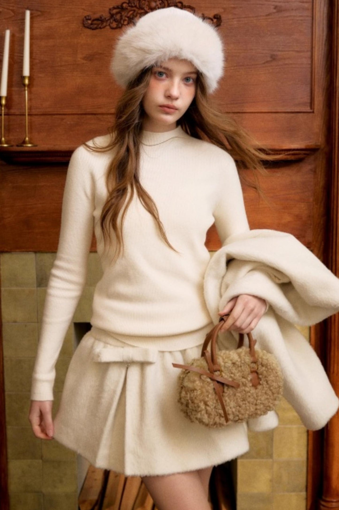 Romantic French Wool Jacket Suit Set-Up