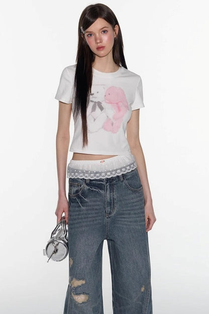 Sweet Shoulder Crop Top