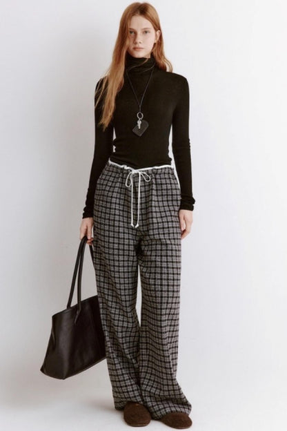 High Neck Slim Knitted Sweater